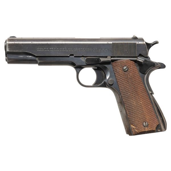 PRE WAR- COLT NATIONAL MATCH FIXED SIGHT SEMI AUTO