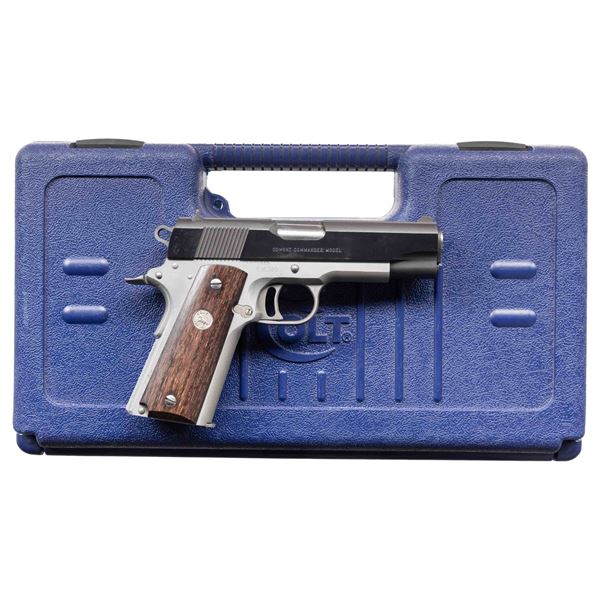 COLT COMBAT COMMANDER GOLD CUP SEMI AUTO PISTOL