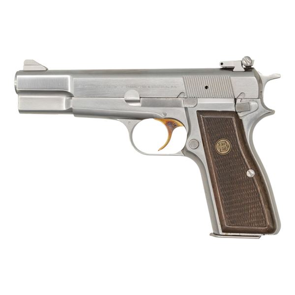 BROWNING HI POWER WITH NICKEL/SILVER CHROME FINISH