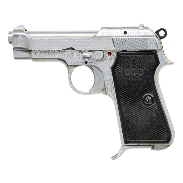 EXQUISTIE FACTORY ENGRAVED BERETTA 1935 SEMI AUTO
