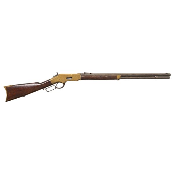 3RD MODEL WINCHESTER 1866 LEVER ACTION RIFLE.