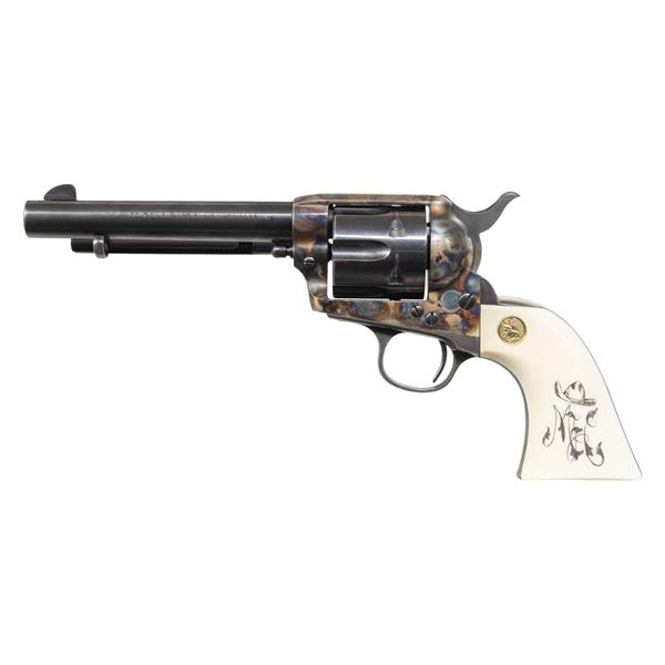 COLT FIRST GEN SAA REVOLVER WITH INSCRIPTION FROM