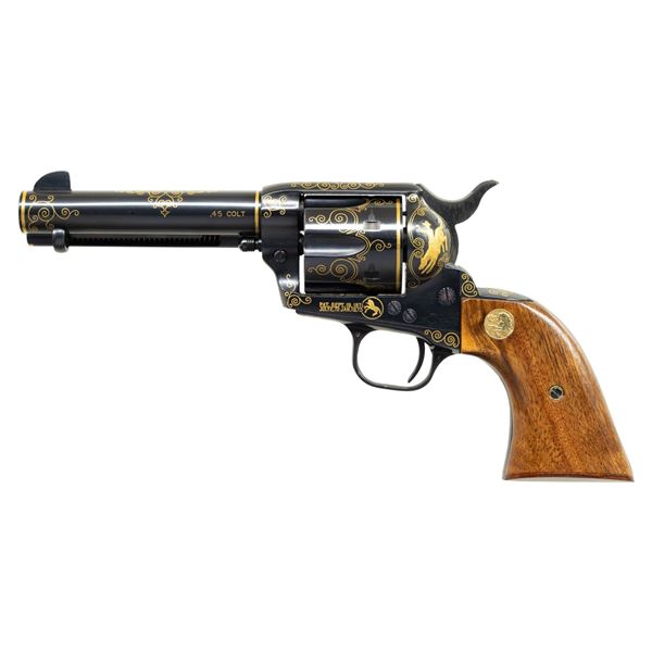 STRIKING GOLD INLAID CUSTOM COLT 3RD GEN SAA