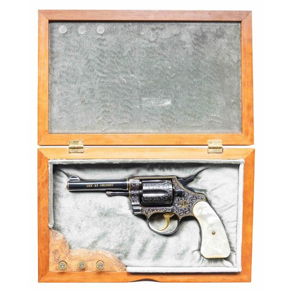 INTERESTING CUSTOM ENGRAVED COLT POLICE POSITIVE
