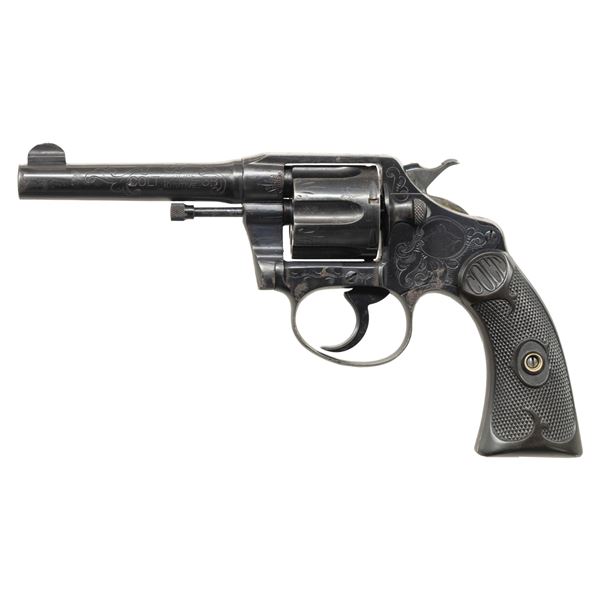 ENGRAVED COLT POLICE POSITIVE DOUBLE ACTION