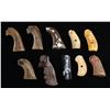 Image 2 : GROUP OF 10 VINTAGE COLT & S&W REVOLVER GRIPS.