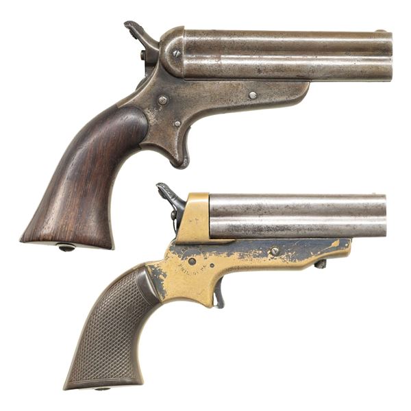 SHARPS MODEL 2A AND MODEL 3C 4 BARREL PEPPERBOX