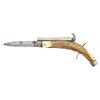 Image 1 : ENGLISH MADE STAG GRIPPED PECUSSION KNIFE PISTOL.