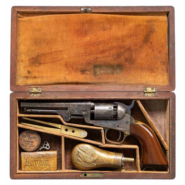 VERY GOOD CASED CIVIL WAR ERA COLT 1849 POCKET