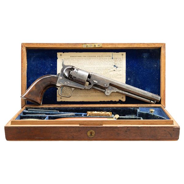 FINE CASED COLT MODEL 1851 LONDON NAVY REVOLVER.