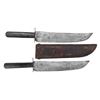 Image 1 : RARE & UNIQUE MATCHED PAIR OF LARGE BOWIE KNIVES