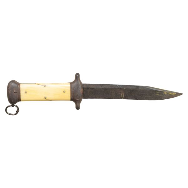 BIG ANTEBELLUM FOLDING BOWIE KNIFE.