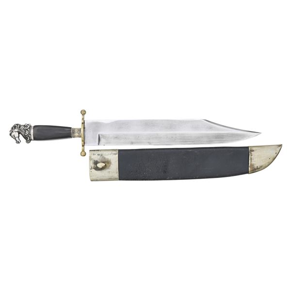 LARGE VICTORIAN STYLE HORSE HEAD BOWIE KNIFE.