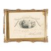 Image 1 : RARE ILLUSTRATED CERTIFICATE SIGNED BY CONFEDERATE