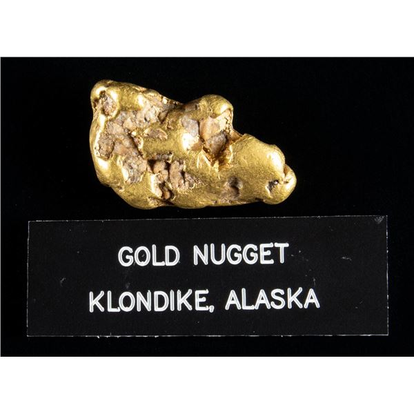 BEAUTIFUL LARGE KLONDIKE ALASKA GOLD NUGGET.