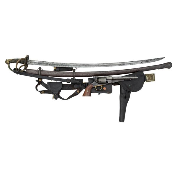 REMINGTON NEW MODEL ARMY REVOLVER, 1861 SWORD,