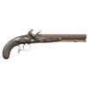 Image 1 : RARE CONSTABLE FLINTLOCK DUELING OR TARGET PISTOL.
