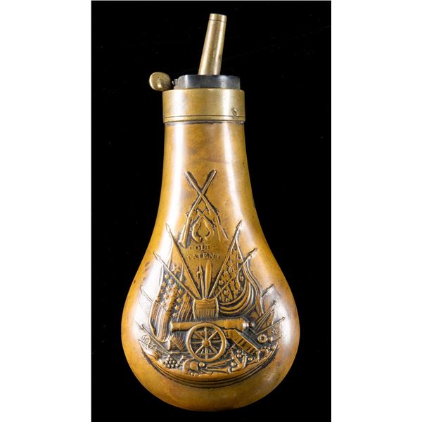 COLTS PATENTS 2ND MODEL NAVY REVOLVER POWDER FLASK