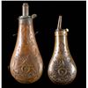 Image 1 : LOT OF TWO POWDER FLASKS.