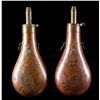 Image 2 : TWO FINE "PEACE" RIFLE FLASKS.