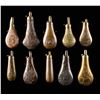 Image 1 : GROUP OF 10 FINELY EMBOSSED 19th CENTURY POWDER