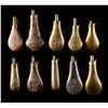 Image 2 : GROUP OF 10 FINELY EMBOSSED 19th CENTURY POWDER