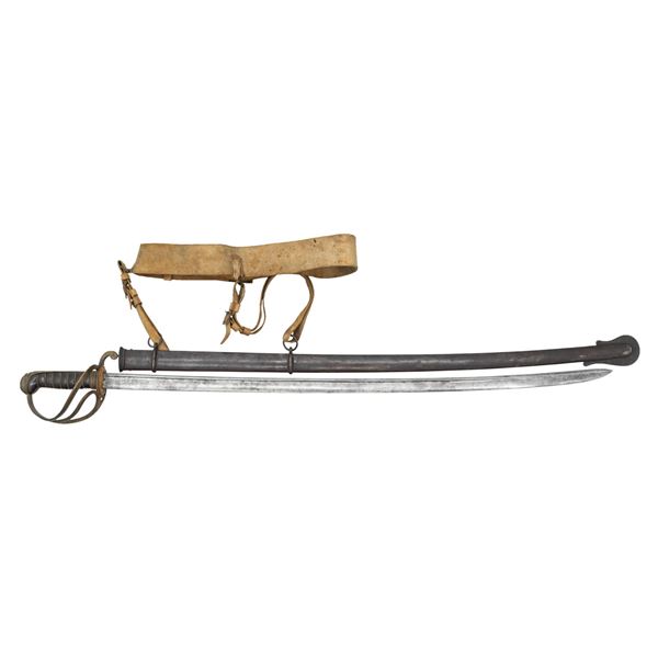 FINE MODEL 1833 DRAGOON SABER ATTACHED TO ITS RARE