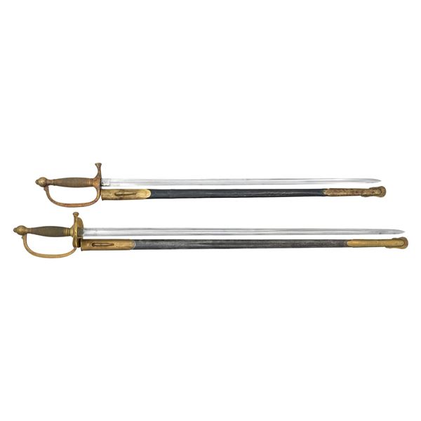 CIVIL WAR INSCRIBED MUSICIAN'S SWORD & NCO SWORD.