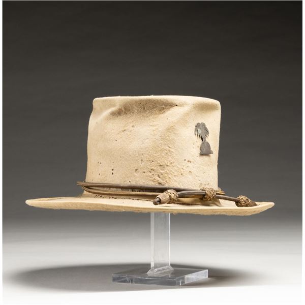 EARLY SOUTHERN TOP HAT BY JOHN SUFFRINS OF