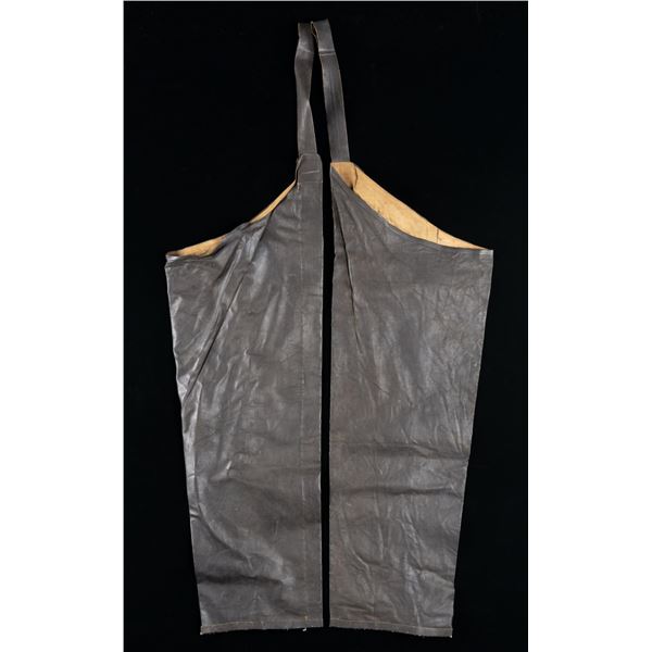 VRARE IDENTIFIED CIVIL WAR RUBBERIZED RAIN PANTS.