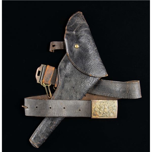 HOLSTER & US M1851 OFFICER'S BELT FOR COLT 1851