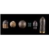 Image 2 : GROUP OF 5 CIVIL WAR CASE SHOT CANNON PROJECTILES
