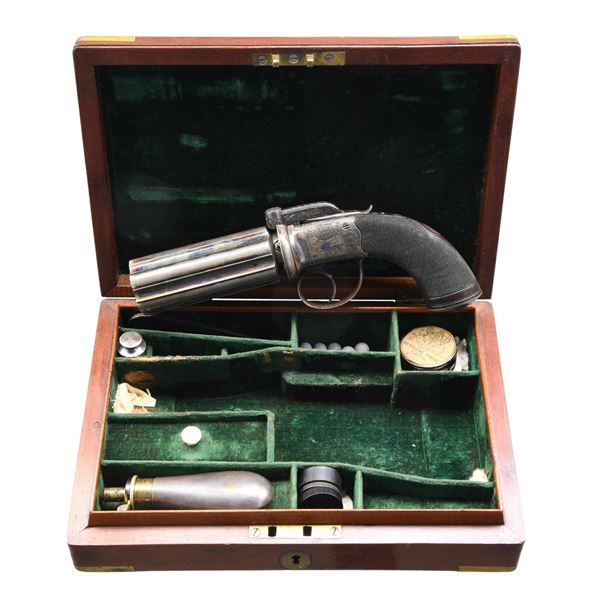JOSEPH LANG CASED & ENGRAVED BAR HAMMER