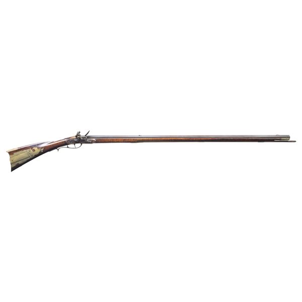 ELEGANT CHRISTIAN BECK GOLDEN AGE FLINTLOCK RIFLE.