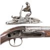 Image 10 : BARBAR, LONDON SILVER MOUNTED FLINTLOCK PISTOL.