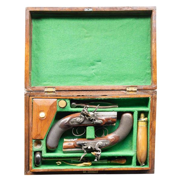 CASED PAIR OF THOMPSON FROM EDINBURGH, SCOTLAND