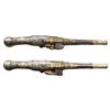 Image 3 : PAIR OF ORNATE FRENCH CHIEFTANS FLINTLOCK PISTOLS.