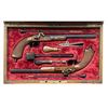 Image 1 : PAIR OF BELGIAN PROOF PERCUSSION TARGET PISTOLS