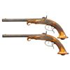 Image 3 : FINE PAIR 19TH CENTURY PERCUSSION TARGET PISTOLS &