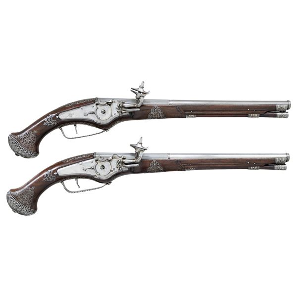 MUSEUM QUALITY & CONDITON PAIR OF WHEELLOCK