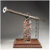 Image 2 : IMPRESSIVE MASSIVE MOUNTED BRONZE LANTAKA CANNON.