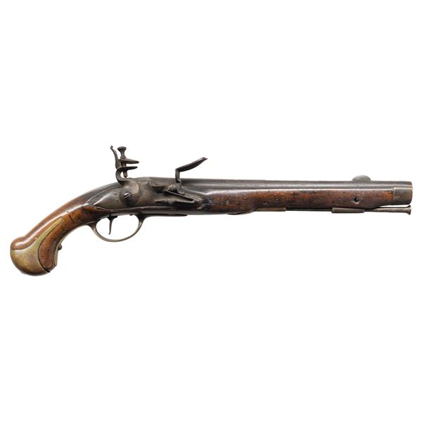 EUROPEAN OFFICER'S STYLE FLINTLOCK PISTOL.