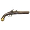 Image 1 : FRENCH BRASS BARRELED FLINTLOCK HOLSTER PISTOL.