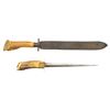 Image 1 : TWO SUPERIOR AMERICAN PRIMITIVE KNIVES WITH