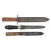 Image 1 : GROUP OF 3 AMERICAN 19th CENTURY SIDE KNIVES.