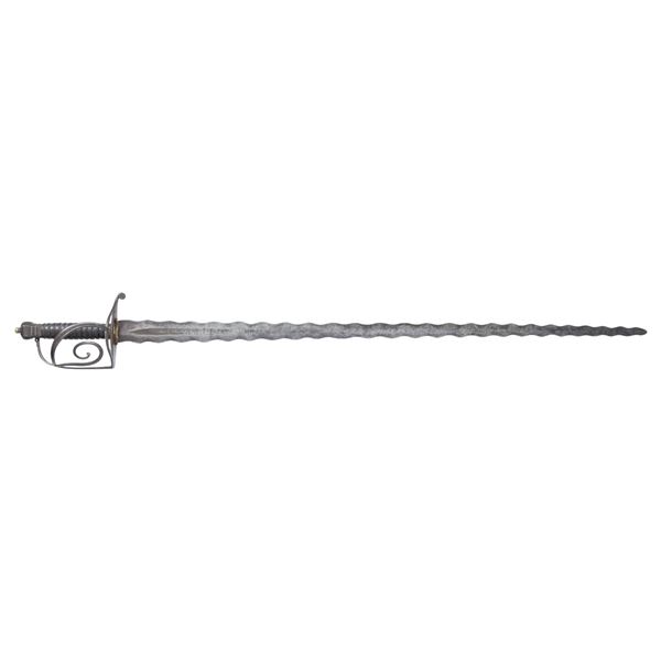 EUROPEAN LATE 18TH CENTURY CEREMONIAL SWORD.