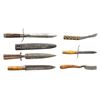 Image 1 : GROUP OF SIX AMERICAN FRONTIER KNIVES.