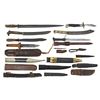 Image 1 : LARGE GROUP OF VINTAGE KNIVES & KNIFE SHEATHS.