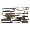 Image 2 : LARGE GROUP OF VINTAGE KNIVES & KNIFE SHEATHS.