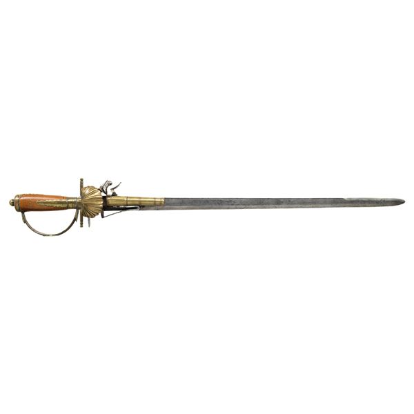 GERMAN COMBINATION HUNTING SABER & FLINTLOCK